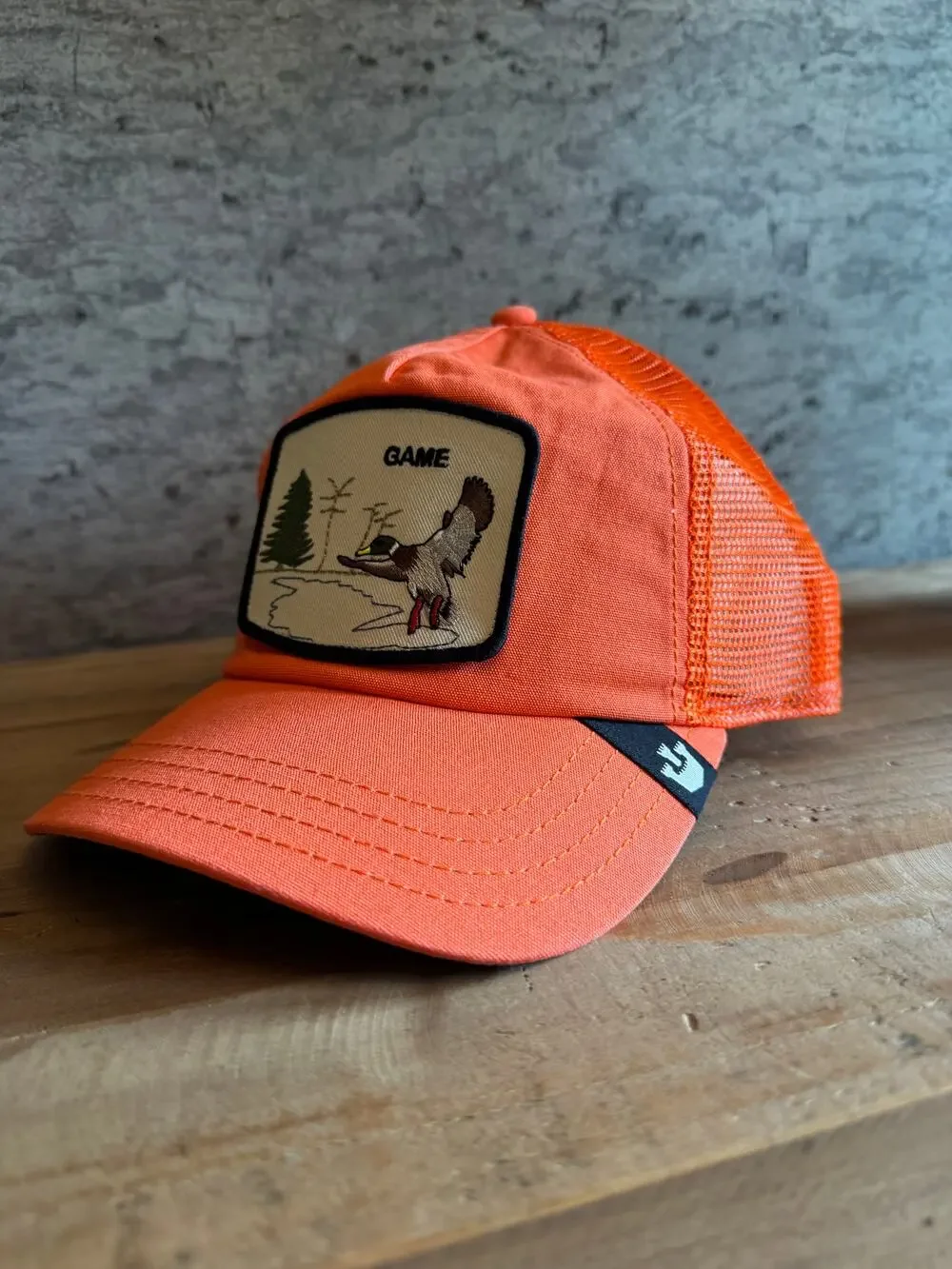 Goorin Bros. Duck Game Maybe Park Range The Farm Orange Trucker Hat